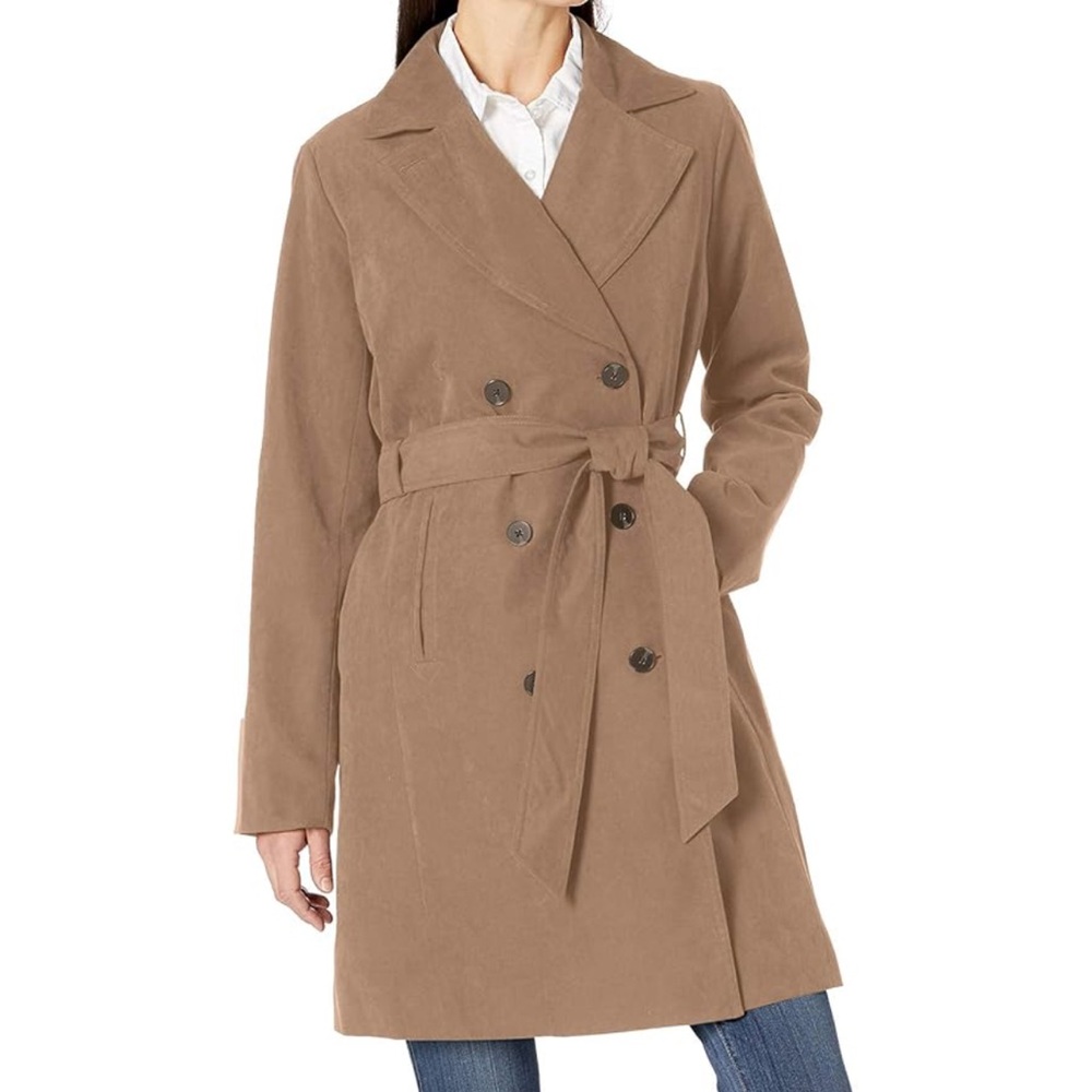Amazon Essentials Women's Relaxed-Fit Water-Resistant Trench Coat